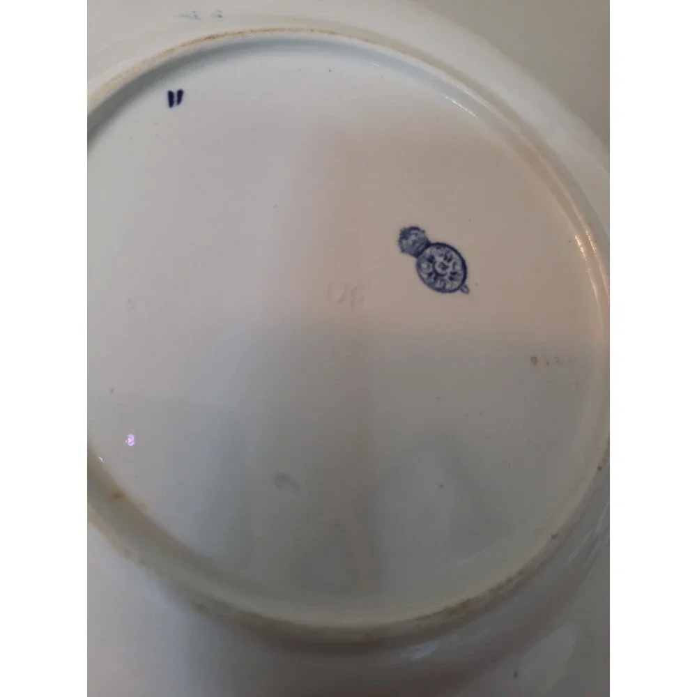 Antique 1870s Royal Worcester Blue White Japanesque Aesthetic Movement 8
